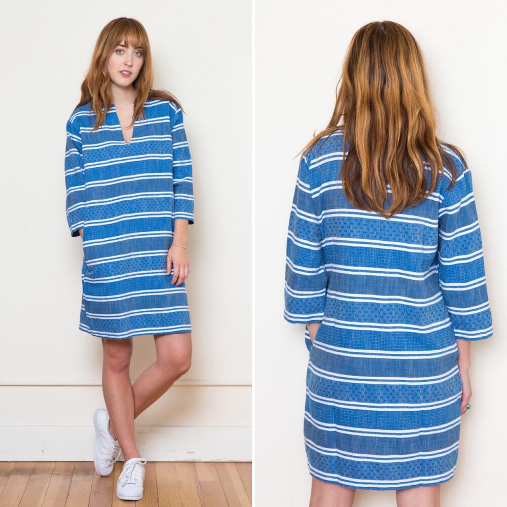 NEW Ace & Jig Blue Stripe Deck Dress Size Extra Small